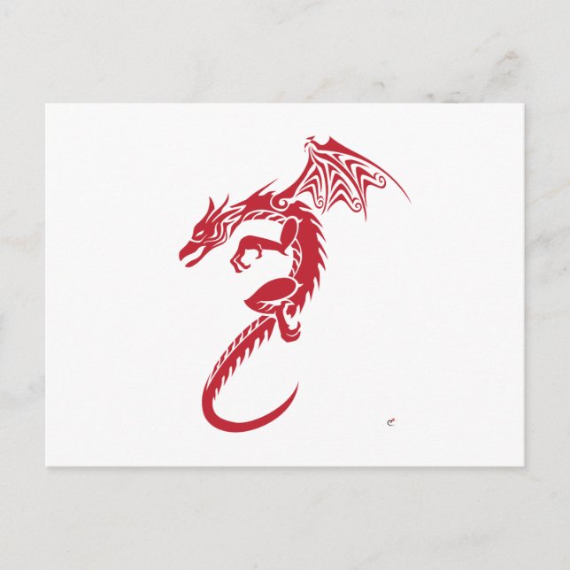 Norbert vom Roten Drachen Postkarte (Vorderseite)