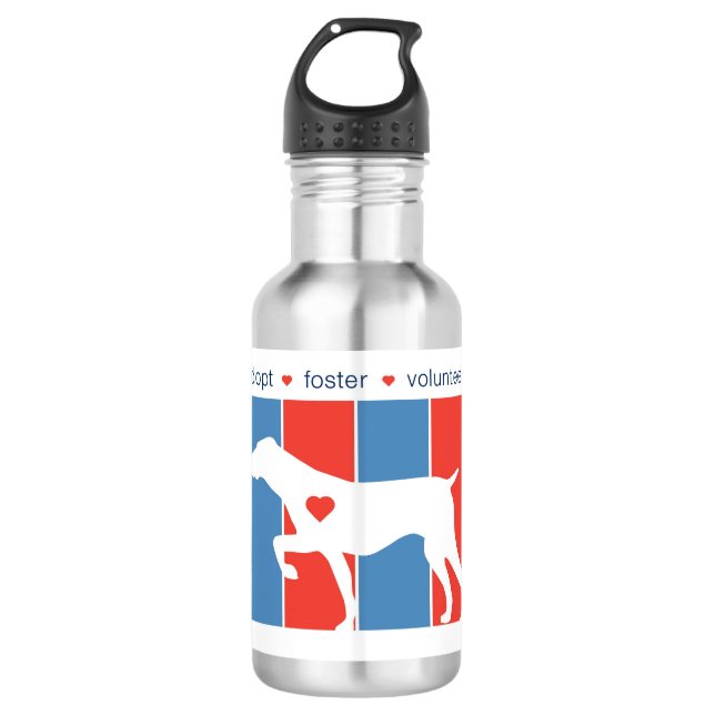 NorCalGSPRescue a barré la bouteille d'eau de logo (Devant)