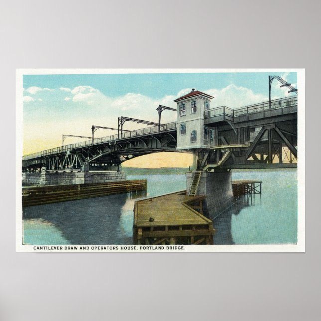 Nord-Brücke verbindet Lewiston und Auburn Poster (Vorne)