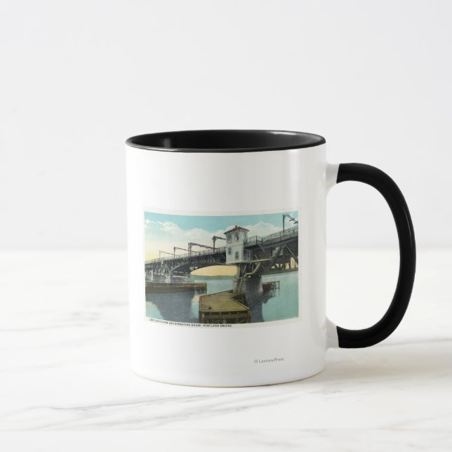 Nord-Brücke verbindet Lewiston und Auburn Tasse (Rechts)