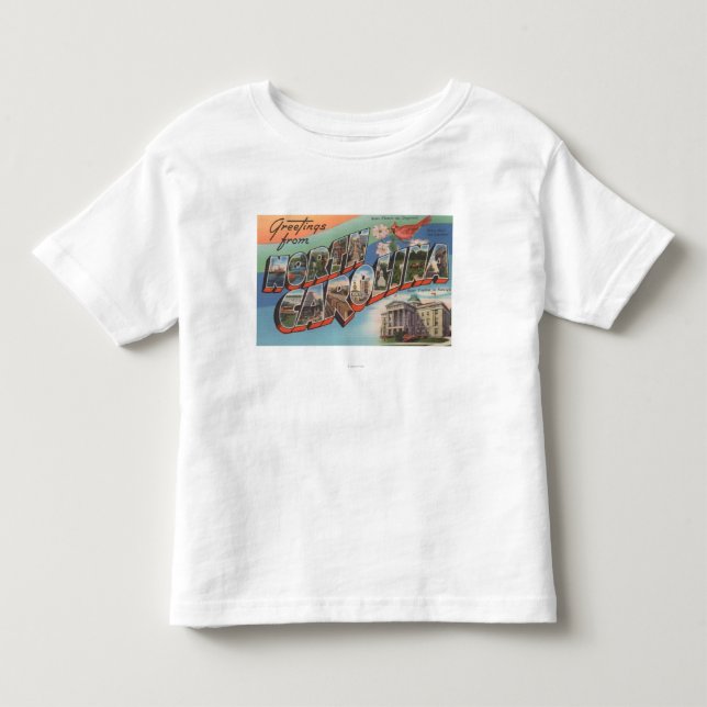 Nord-Carolina (Staats-Blume/Vogel) Kleinkind T-shirt (Vorderseite)