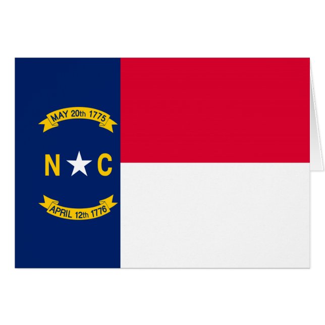 Nord-Carolina-Staatsflagge (Vorderseite (Horizontal))
