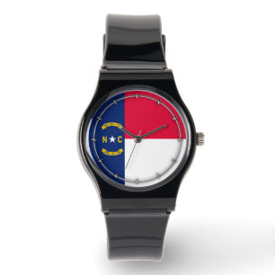Nord-Carolina-Staatsflagge Armbanduhr