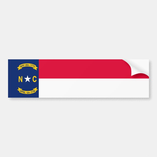 Nord-Carolina-Staatsflagge Autoaufkleber (Vorne)