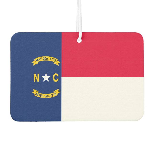 Nord-Carolina-Staatsflagge Autolufterfrischer (Vorderseite)