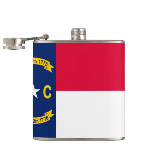 Nord-Carolina-Staatsflagge Flachmann