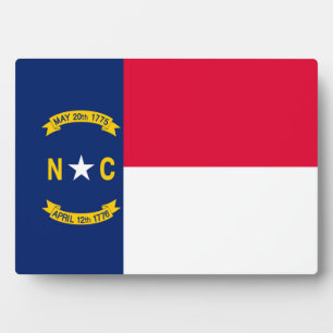 Nord-Carolina-Staatsflagge Fotoplatte