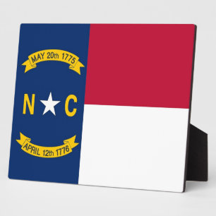Nord-Carolina-Staatsflagge Fotoplatte