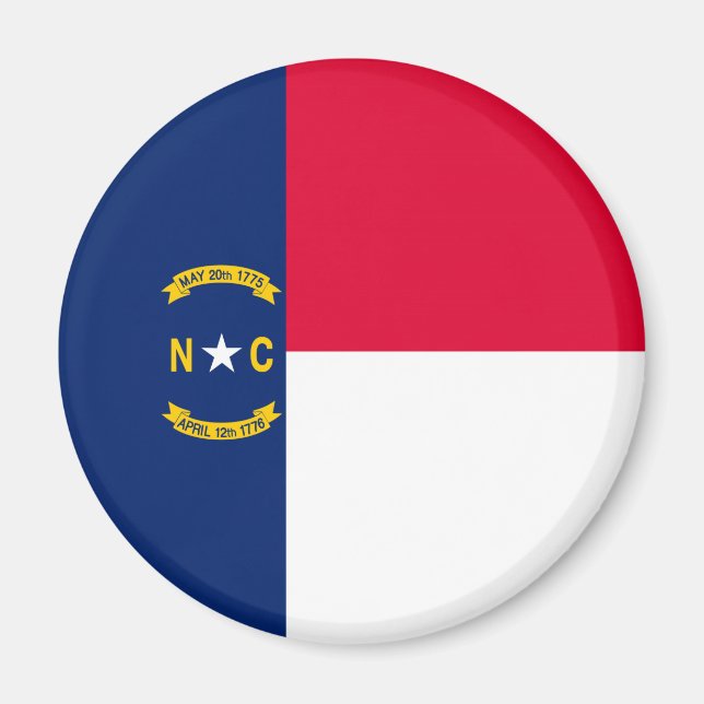 Nord-Carolina-Staatsflagge Magnet (Vorne)