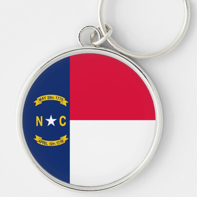 Nord-Carolina-Staatsflagge Schlüsselanhänger (Vorne)