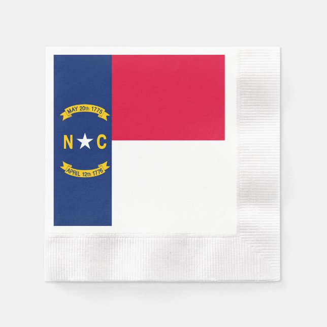 Nord-Carolina-Staatsflagge Serviette (Vorderseite)
