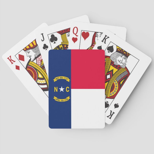 Nord-Carolina-Staatsflagge Spielkarten (Rückseite)