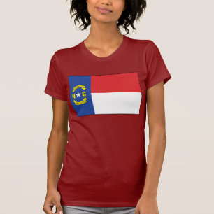 Nord-Carolinaflaggen-T - Shirt