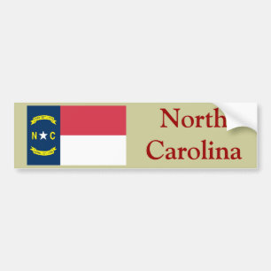 Nord-CarolinaStaats-Flagge Autoaufkleber