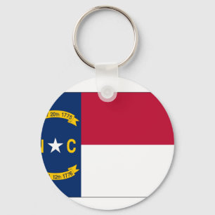 Nord-CarolinaStaats-Flagge Schlüsselanhänger