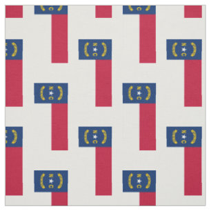 Nord-CarolinaStaats-Flagge Stoff