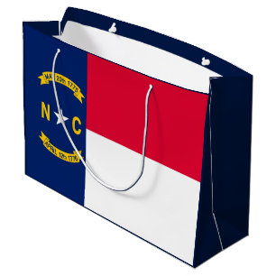 Nord-CarolinaStaats-Flaggen-Entwurf Große Geschenktüte