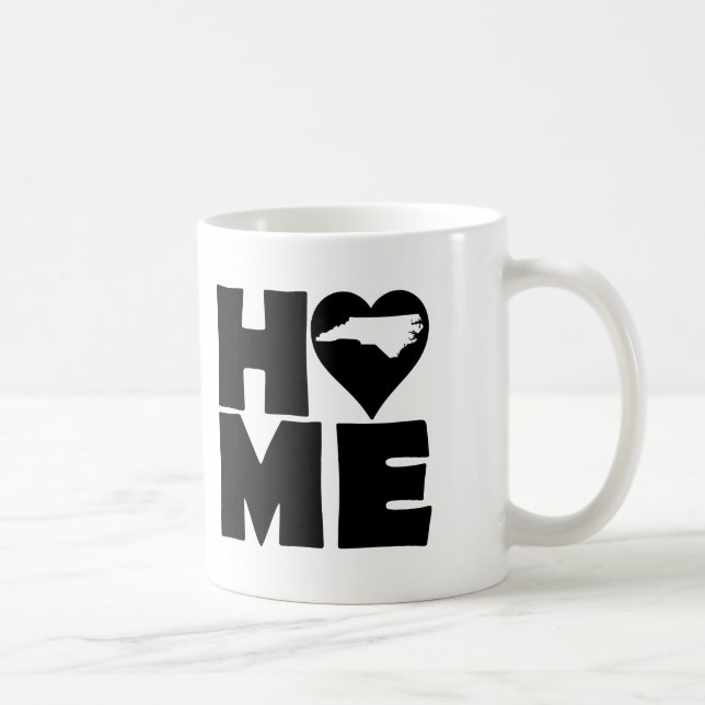 Nord-CarolinaZuhause-Herz-Staats-Tasse oder Kaffeetasse (Rechts)