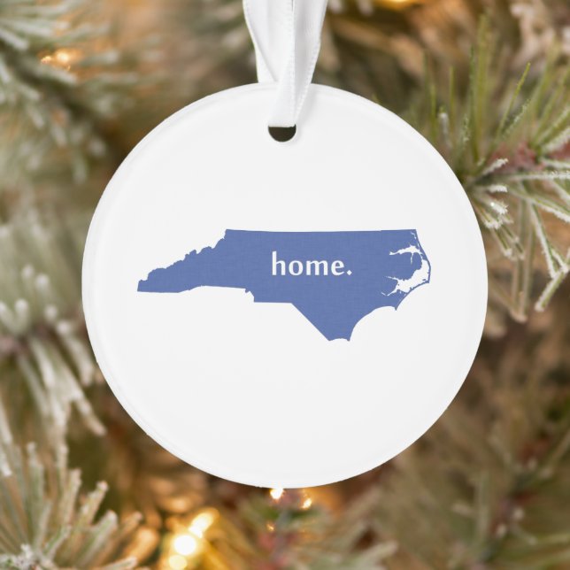 Nord-CarolinaZuhause-Silhouette-Staatskarte Ornament (Baum)