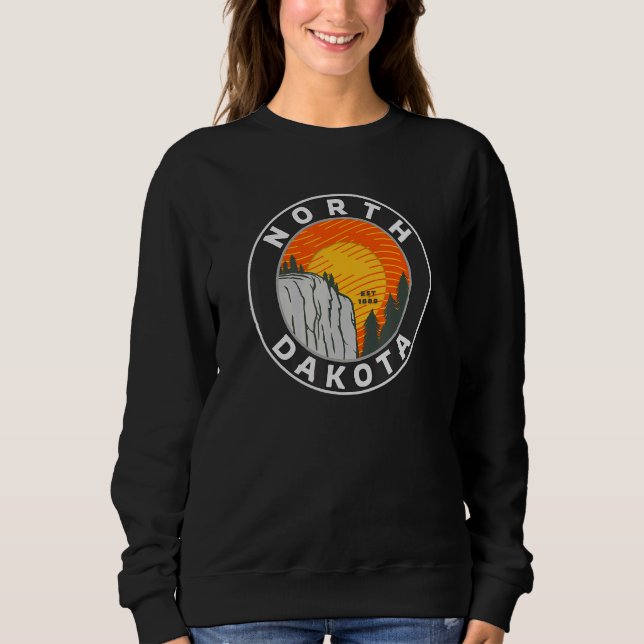 Nord-Dakota-Bergklippe Sweatshirt (Vorderseite)