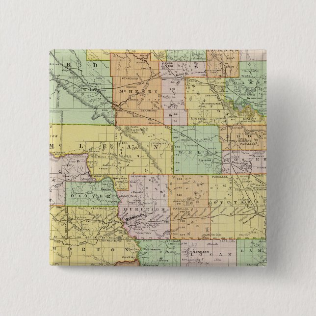 Nord-Dakota Button (Vorderseite)