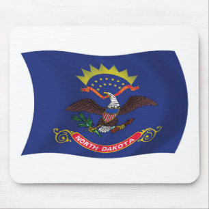 Nord-Dakota-Flaggenmousepad Mousepad