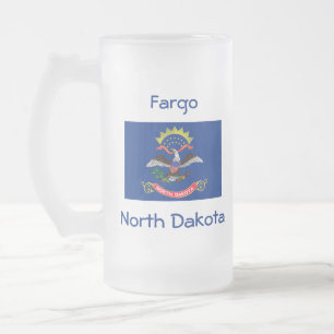 Nord-Dakota-Flaggenplan Stadt Tasse