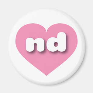 Nord-Dakota-Rosa-Herz - I Liebe und Magnet