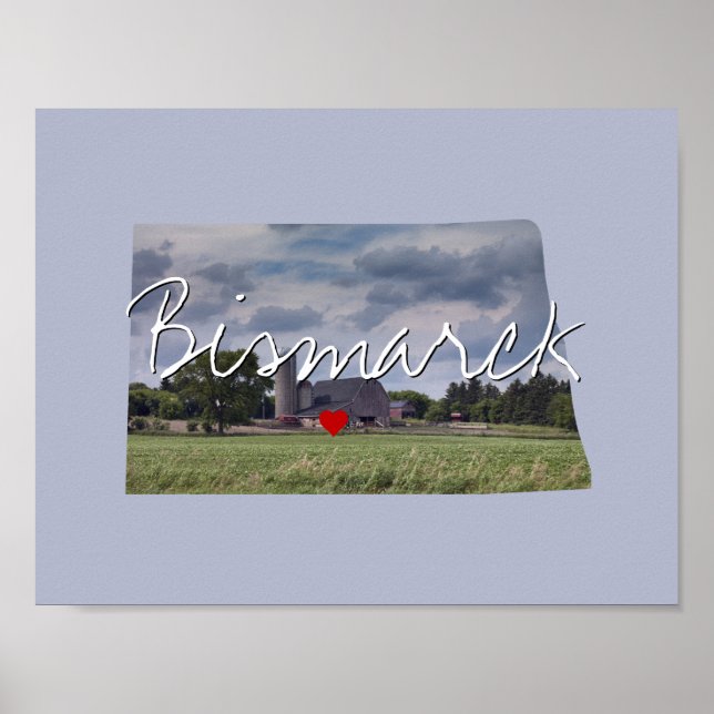 Nord-Dakota-Staat Foto Poster (Vorne)