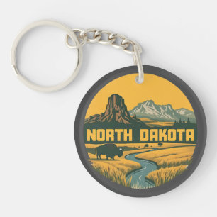 Nord Dakota USA Schlüsselanhänger