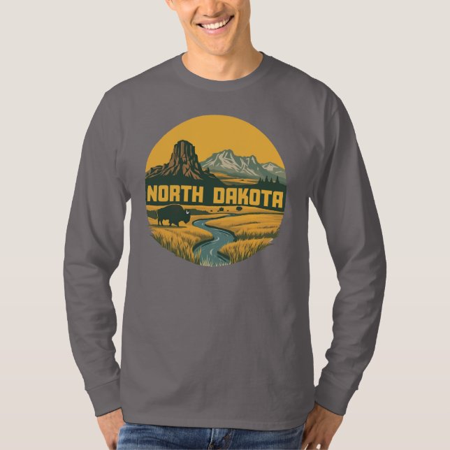 Nord Dakota USA T-Shirt (Vorderseite)