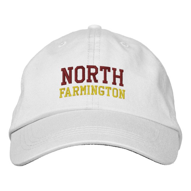 Nord-Farmington High School bestickter Hut (Vorderseite)