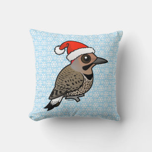 Nord-Flicker-Weihnachtsmann (gelb gekreuzt) Kissen