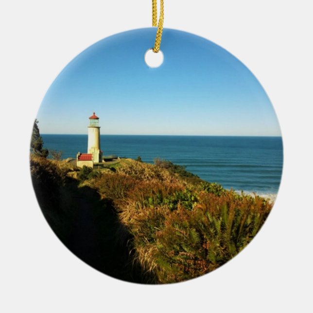 Nord Head Leuchtturm, Cape Enttäuschung, WA Keramik Ornament (Vorne)