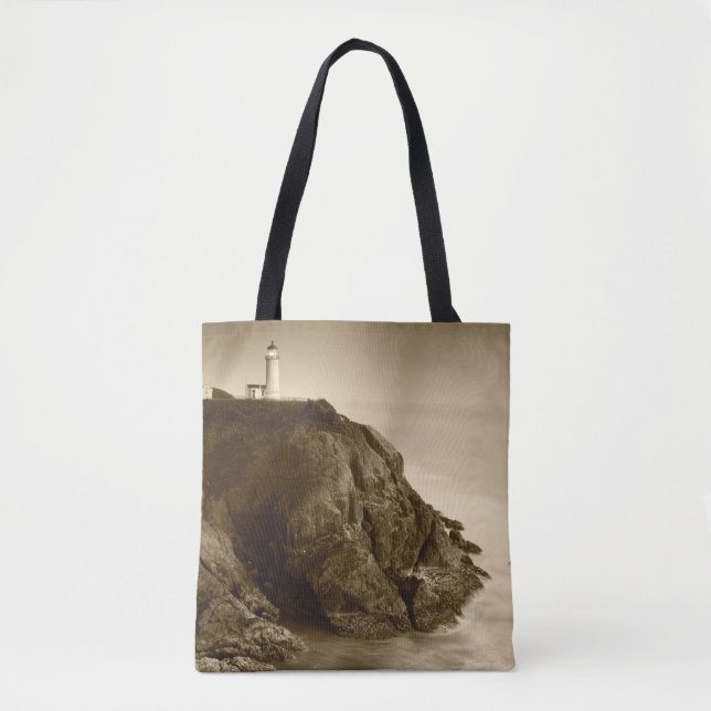 Nord-Head-Leuchtturm| Fort Canby Staat Park, WA Tasche (Vorderseite)