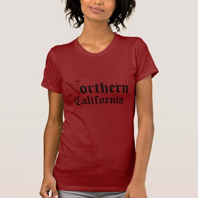 Nord, Kalifornien T-Shirt (Vorderseite)