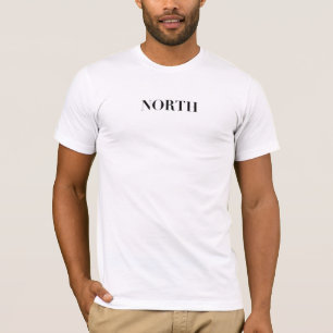 Nord Klassisches zeitloses minimalistisches schw T-Shirt