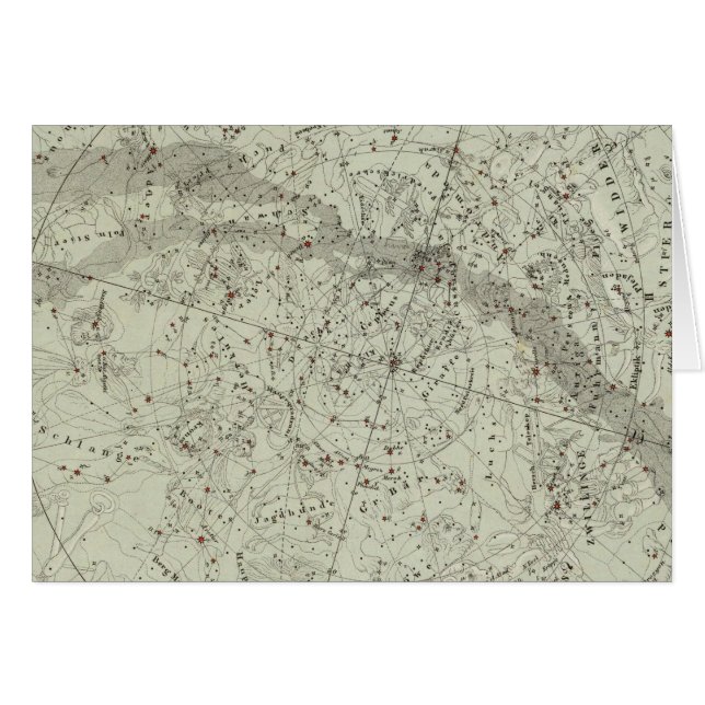 Nord Night Sky Karte (Vorderseite (Horizontal))