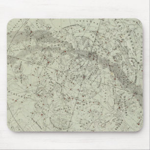 Nord Night Sky Karte Mousepad