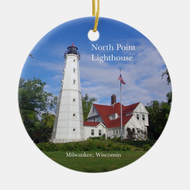 Nord Point Lighthouse-Ornament Keramik Ornament (Vorne)