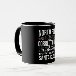 Nord Pole Korrektur Funny Xmas Familie Matching Tasse