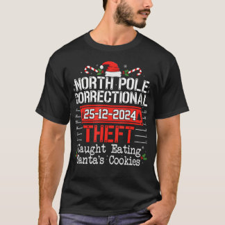 Nord-Pole-Korrekturdiebstahl-Fun-Matching-Familie T-Shirt