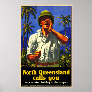 Nord-Queensland Vintag Poster