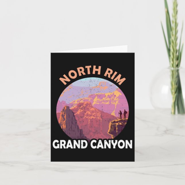 Nord Rim Grand Canyon I Hikte The Grand Canyon Ou Karte (Vorderseite)