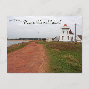 Nord Rustico Hafen Leuchtturm PEI Postkarte