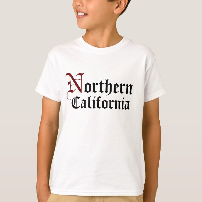 Nord, scherzt Kalifornien T T-Shirt (Vorderseite)