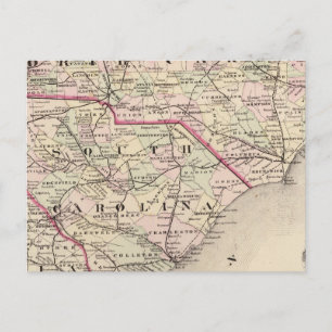 Nord-Süd-Carolina 4 Postkarte
