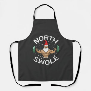 Nord Swole Lustiger Muskel Weihnachtsmann Weihnach Schürze