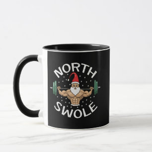 Nord Swole Lustiger Muskel Weihnachtsmann Weihnach Tasse