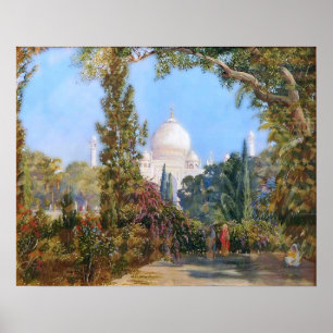 Nord - Taj Mahal in Agra, Westindien Poster
